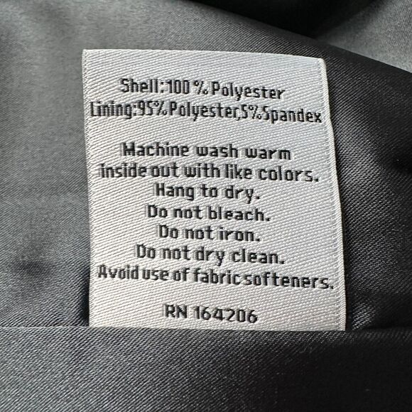 Dudley Stephens Fleece Peacoat Womens Medium Black Polyester Coat Jacket Stretch - Picture 6 of 9